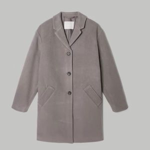 Everlane - The Italian ReWool Cocoon Coat, NWT, Taupe Grey, XXS